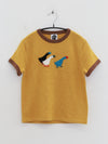 YANYAN KNITS Fall/Winter 2025 Collection: Goose-themed T-shirt/Skirt Set (YYK-YYW25-1391-HUANG T-shirt)